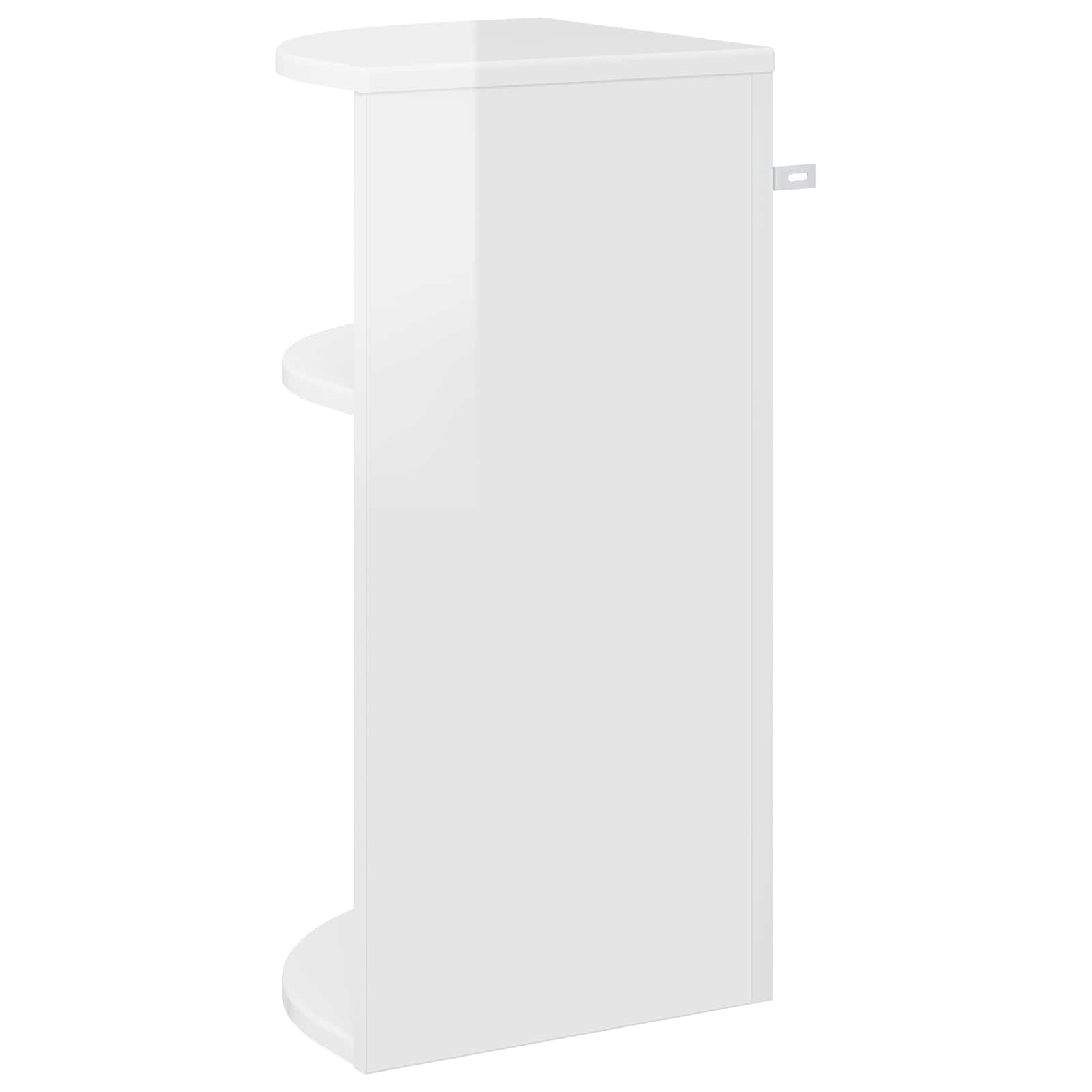 Tavolino Bianco Lucido 29,6 x 29,6 x 60 cm Legno multistrato | homemem39