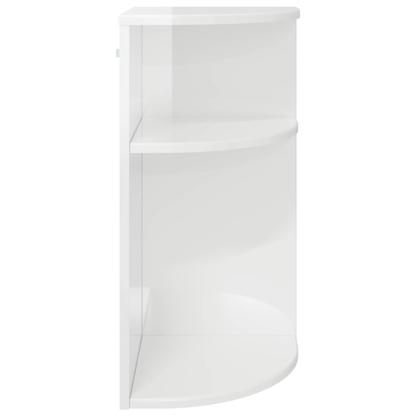 Tavolino Bianco Lucido 29,6 x 29,6 x 60 cm Legno multistrato | homemem39