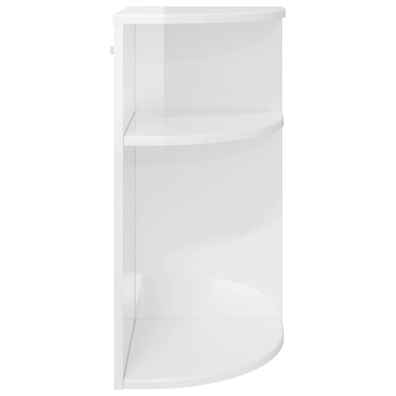 Tavolino Bianco Lucido 29,6 x 29,6 x 60 cm Legno multistrato | homemem39