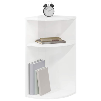 Tavolino Bianco Lucido 29,6 x 29,6 x 60 cm Legno multistrato | homemem39