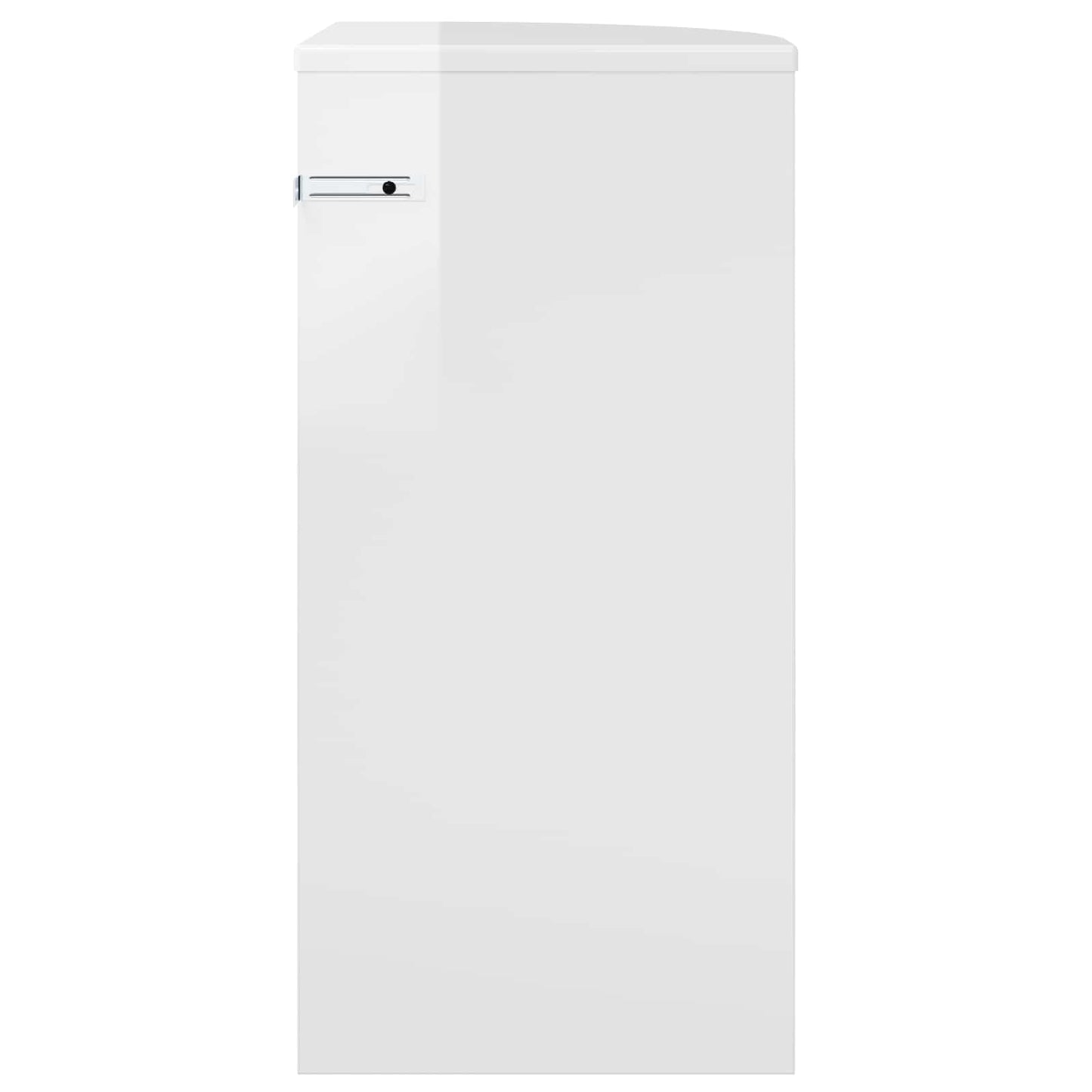 Tavolino Bianco Lucido 29,6 x 29,6 x 60 cm Legno multistrato | homemem39