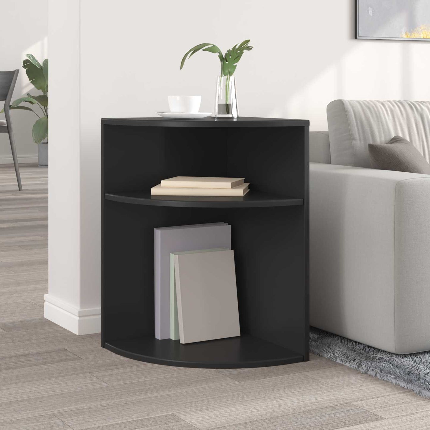 Tavolino Nero 39,7 x 39,7 x 60 cm Legno multistrato