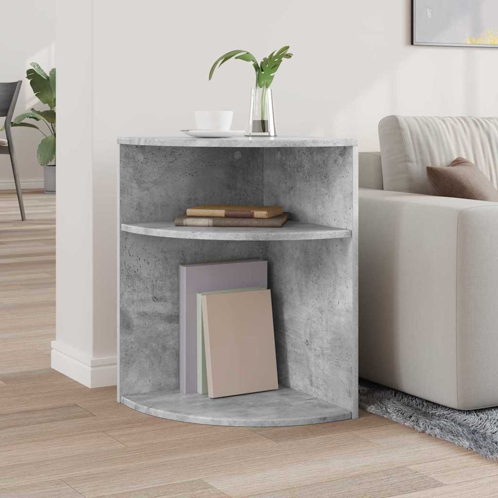 Tavolino Grigio cemento 39,7 x 39,7 x 60 cm Legno multistrato