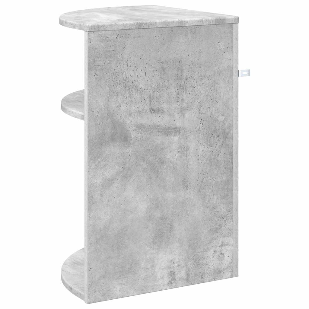 Tavolino Grigio cemento 39,7 x 39,7 x 60 cm Legno multistrato