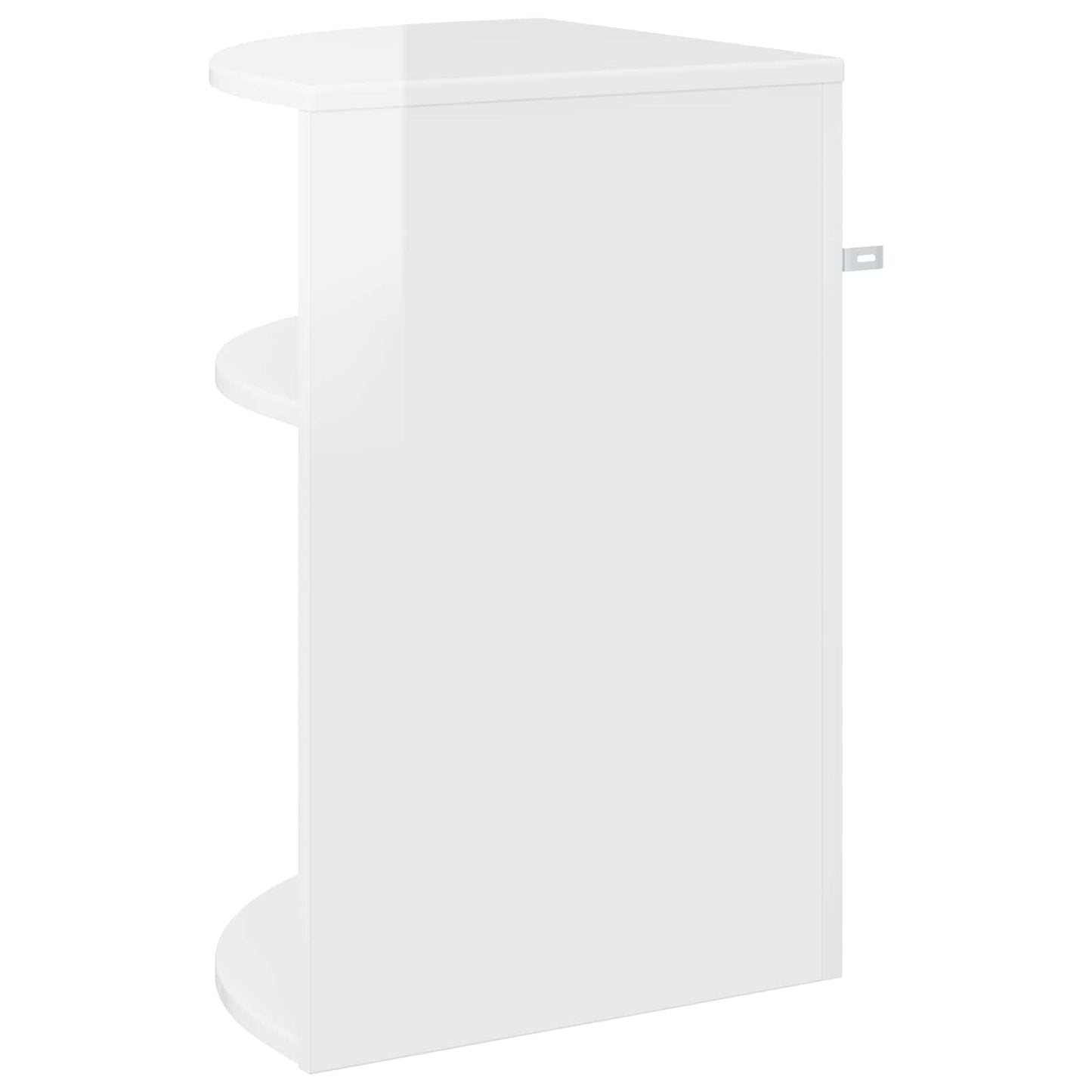 Tavolino Bianco Lucido 39,7 x 39,7 x 60 cm Legno multistrato | homemem39