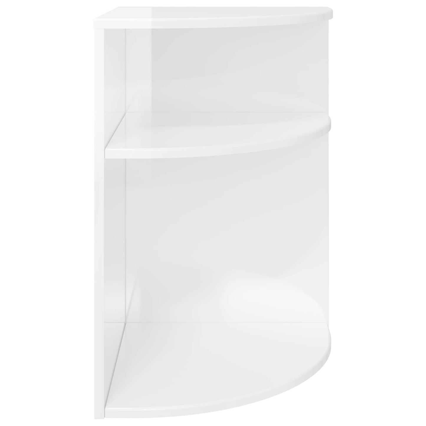 Tavolino Bianco Lucido 39,7 x 39,7 x 60 cm Legno multistrato | homemem39