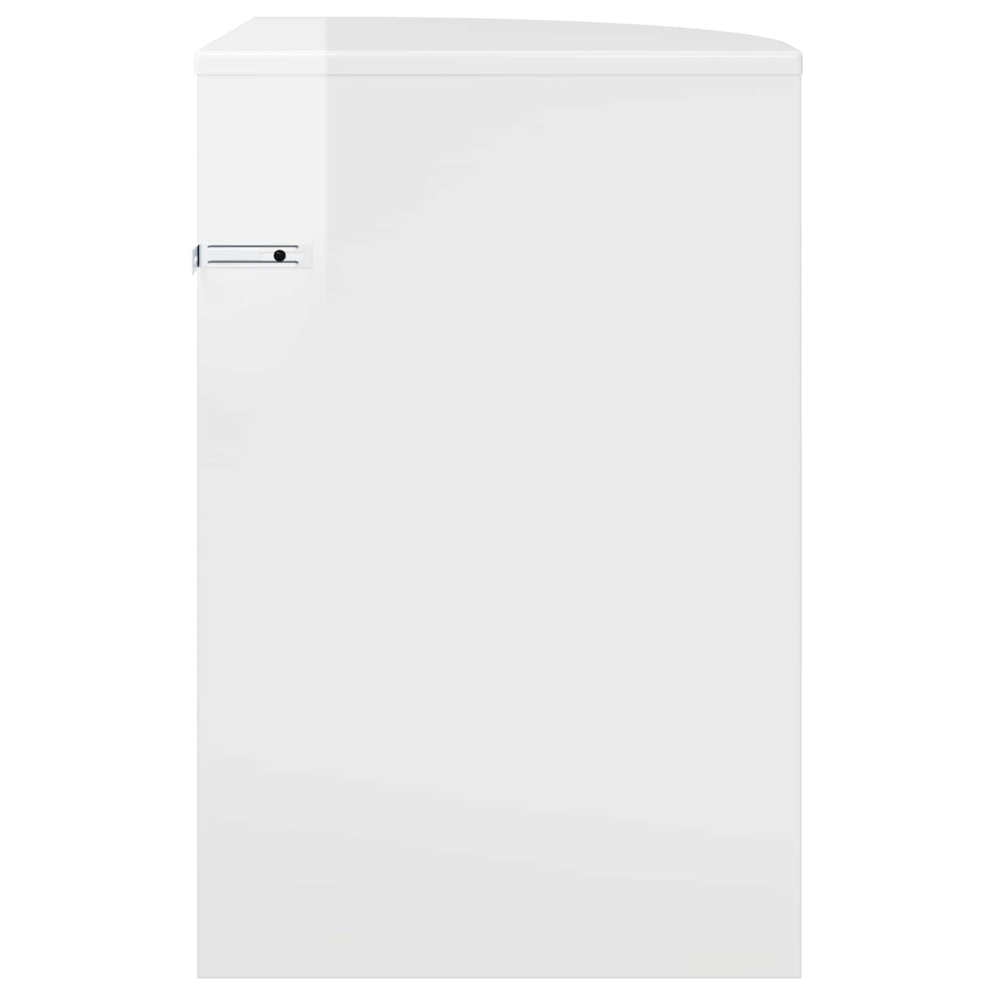Tavolino Bianco Lucido 39,7 x 39,7 x 60 cm Legno multistrato | homemem39