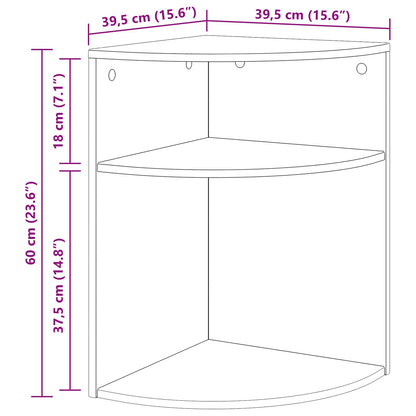 Tavolino Bianco Lucido 39,7 x 39,7 x 60 cm Legno multistrato | homemem39