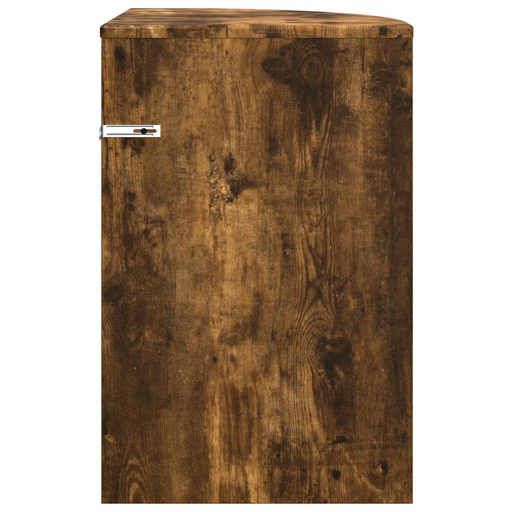 Tavolino Rovere fumé 39,7 x 39,7 x 60 cm Legno multistrato