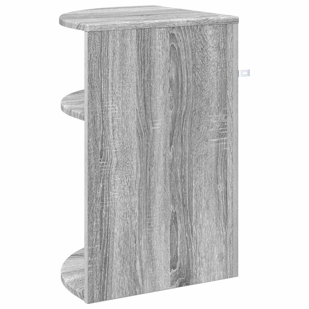 Tavolino Grigio Sonoma 39,7 x 39,7 x 60 cm Legno multistrato