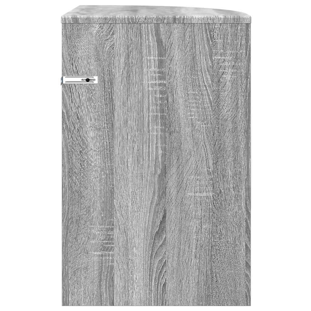 Tavolino Grigio Sonoma 39,7 x 39,7 x 60 cm Legno multistrato