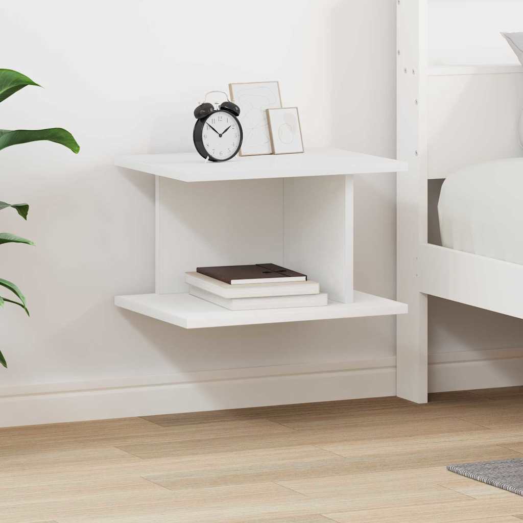 Comodino Bianco 40 x 30 x 25 cm Legno ingegnerizzato | homemem39