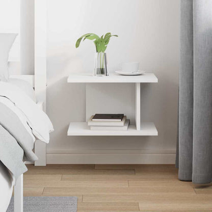 Comodino Bianco 40 x 30 x 25 cm Legno ingegnerizzato | homemem39