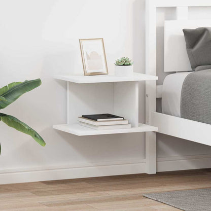 Comodino 2 pcs Bianco 40 x 30 x 25 cm Legno multistrato | homemem39