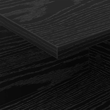 Comodino Rovere Nero 40 x 30 x 25 cm Legno ingegnerizzato | homemem39