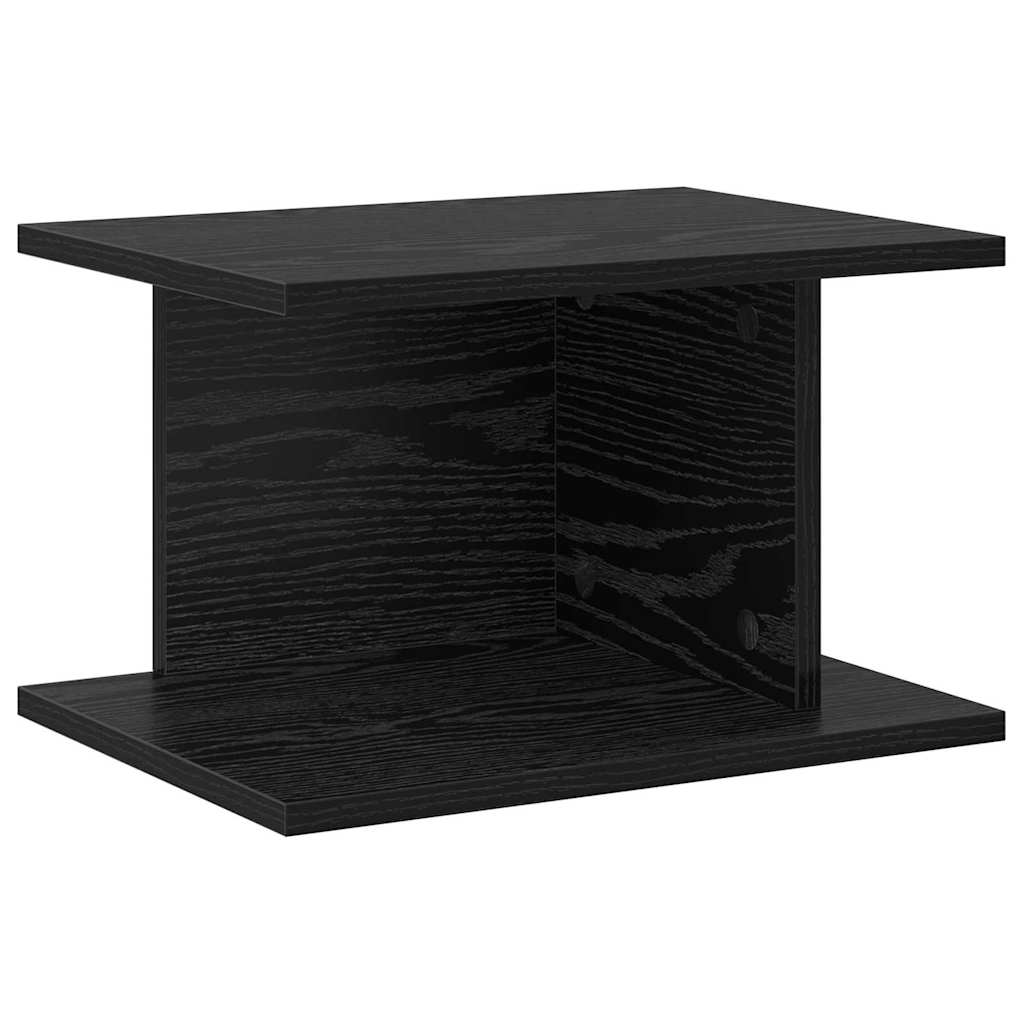 Comodino Rovere Nero 40 x 30 x 25 cm Legno ingegnerizzato | homemem39