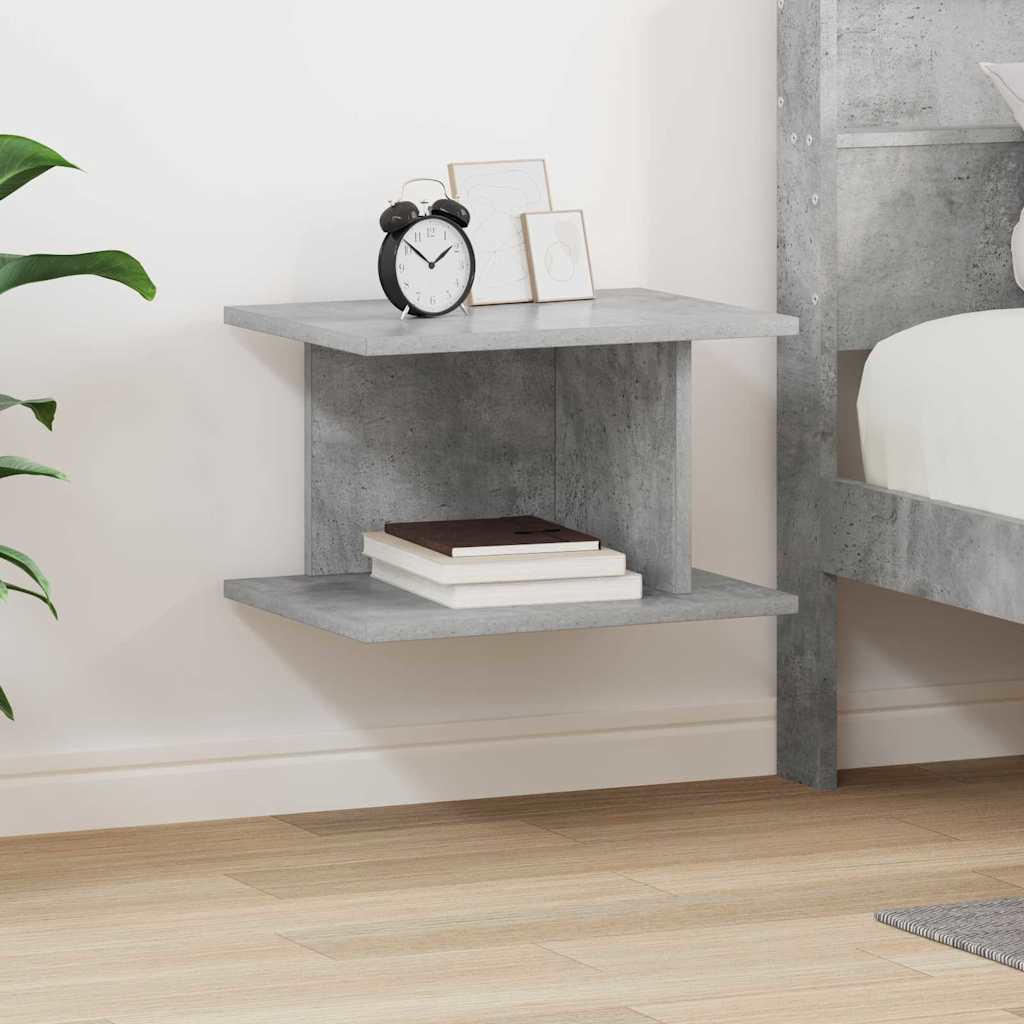 Comodino Grigio cemento 40 x 30 x 25 cm Legno ingegnerizzato | homemem39