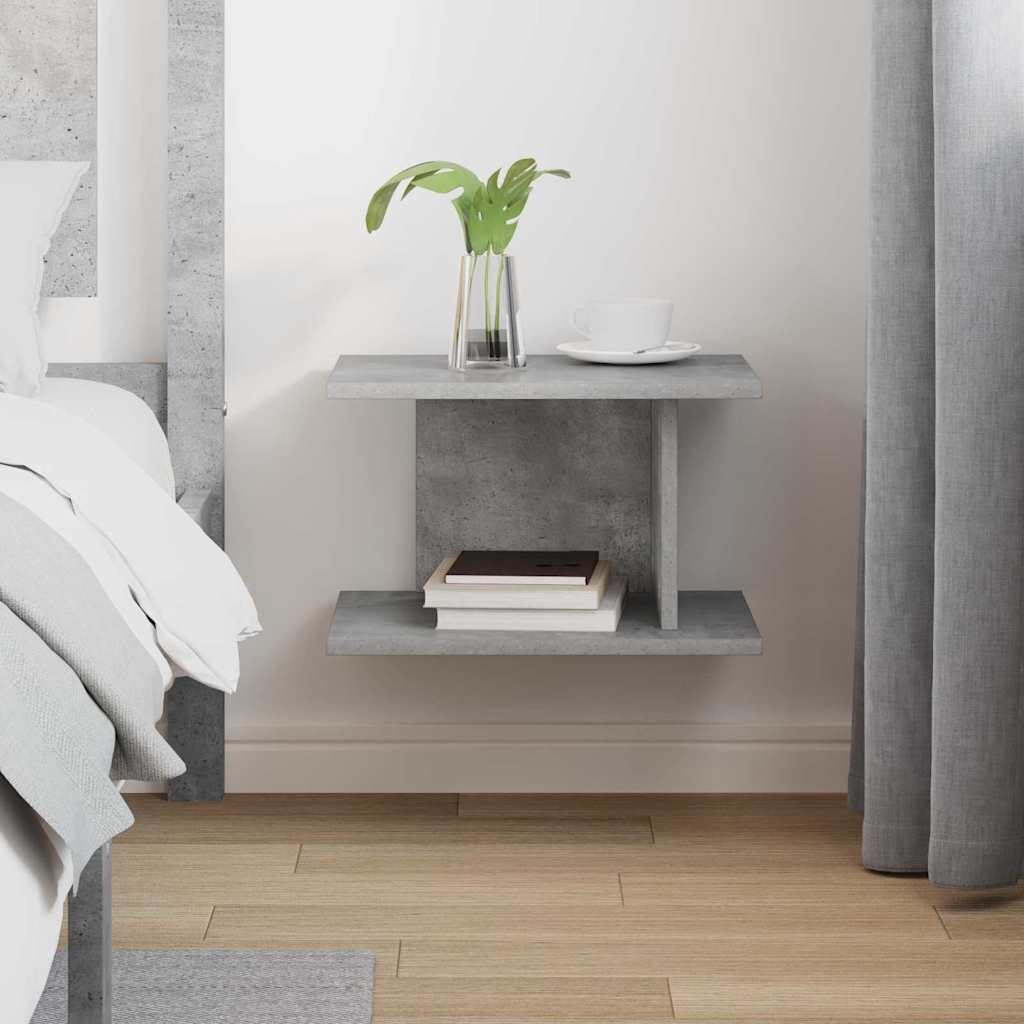Comodino Grigio cemento 40 x 30 x 25 cm Legno ingegnerizzato | homemem39