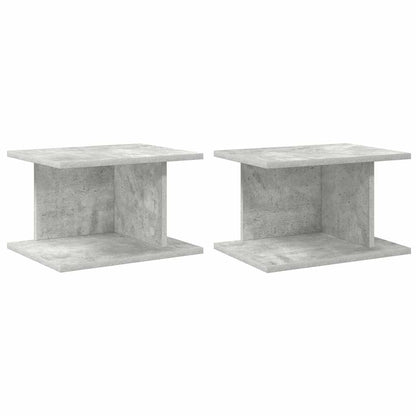 Comodino 2 pcs Grigio cemento 40 x 30 x 25 cm Legno multistrato | homemem39