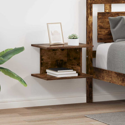 Comodino 2 pz Rovere fumé 40 x 30 x 25 cm Legno ingegnerizzato - homemem39