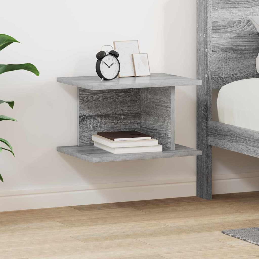 Comodino Grigio Sonoma 40 x 30 x 25 cm Legno ingegnerizzato | homemem39