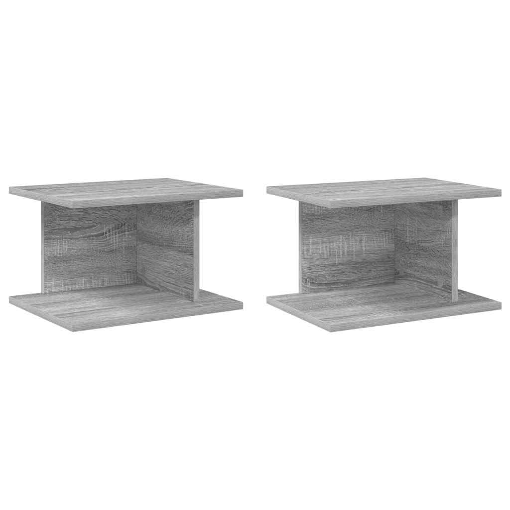 Comodino 2 pcs Grigio Sonoma 40 x 30 x 25 cm Legno multistrato | homemem39