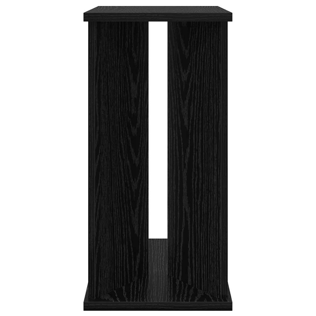 Tavolino Rovere Nero 35 x 25 x 50 cm Legno multistrato