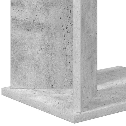 Tavolino Grigio cemento 35 x 25 x 50 cm Legno multistrato