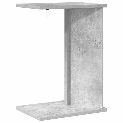 Tavolino Grigio cemento 35 x 25 x 50 cm Legno multistrato
