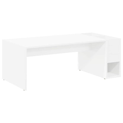 Tavolino da salotto Bianco 101,5 x 50 x 37 cm Legno multistrato | homemem39