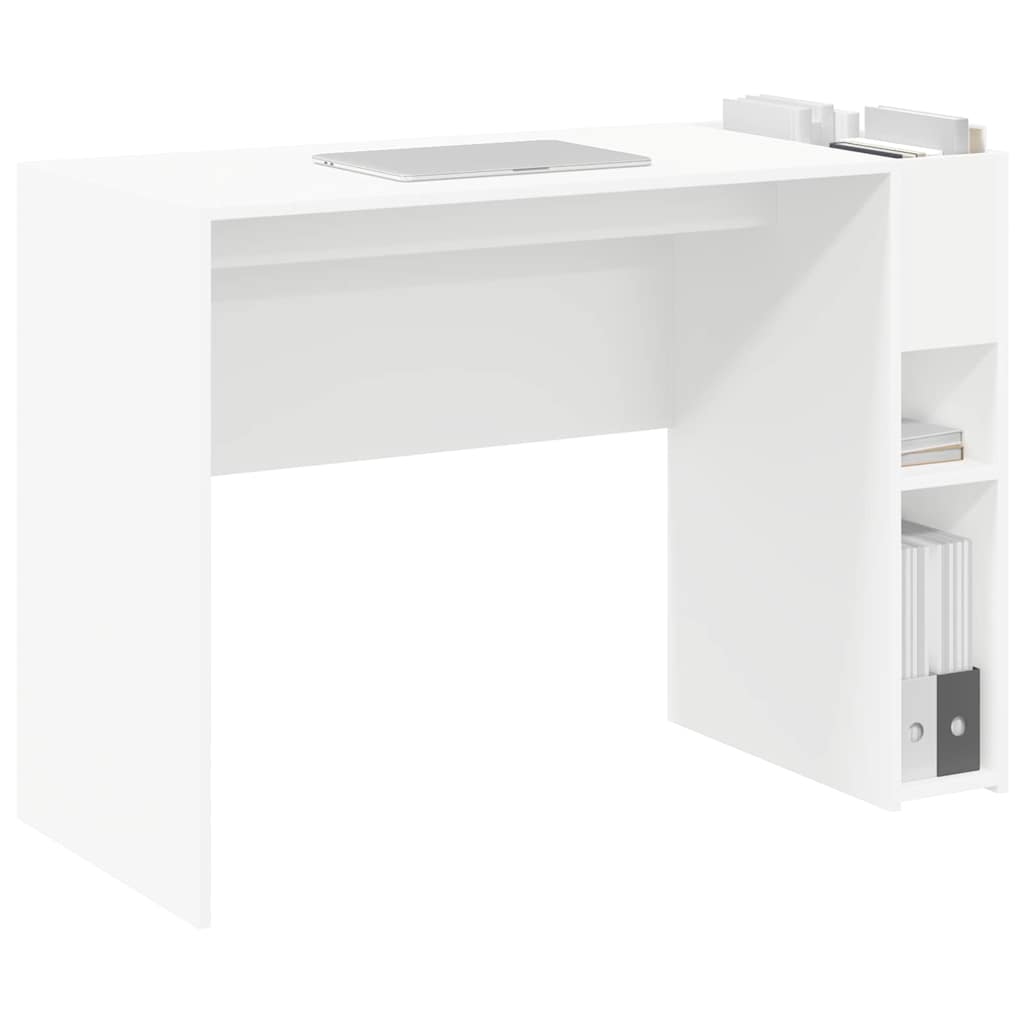 Scrivania Bianco 109 x 50 x 78 cm Legno multistrato | homemem39
