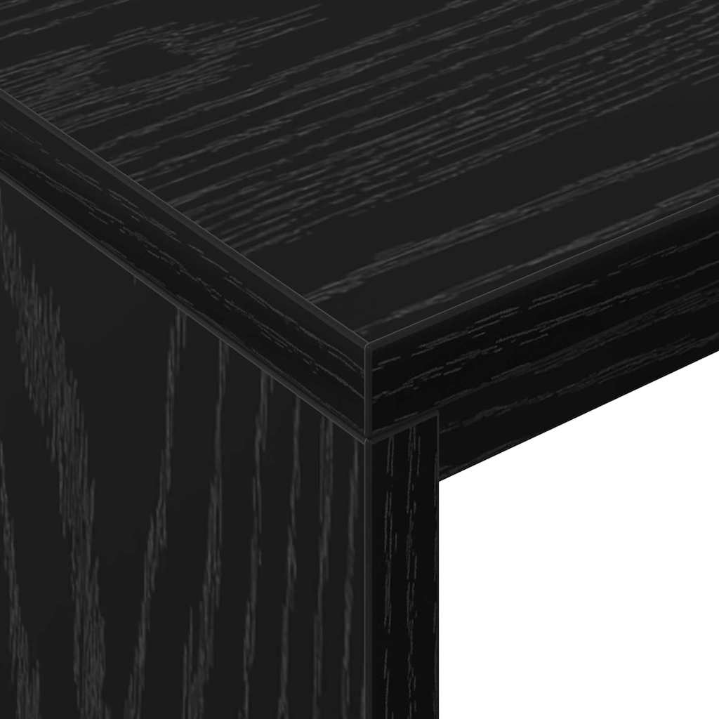 Scrivania Rovere Nero 109 x 50 x 78 cm Legno multistrato | homemem39