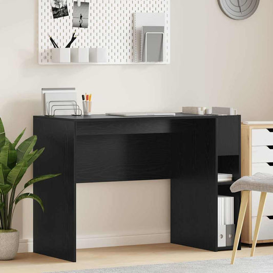Scrivania Rovere Nero 109 x 50 x 78 cm Legno multistrato | homemem39