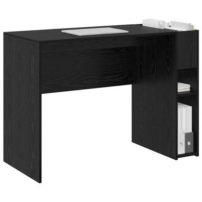Scrivania Rovere Nero 109 x 50 x 78 cm Legno multistrato | homemem39
