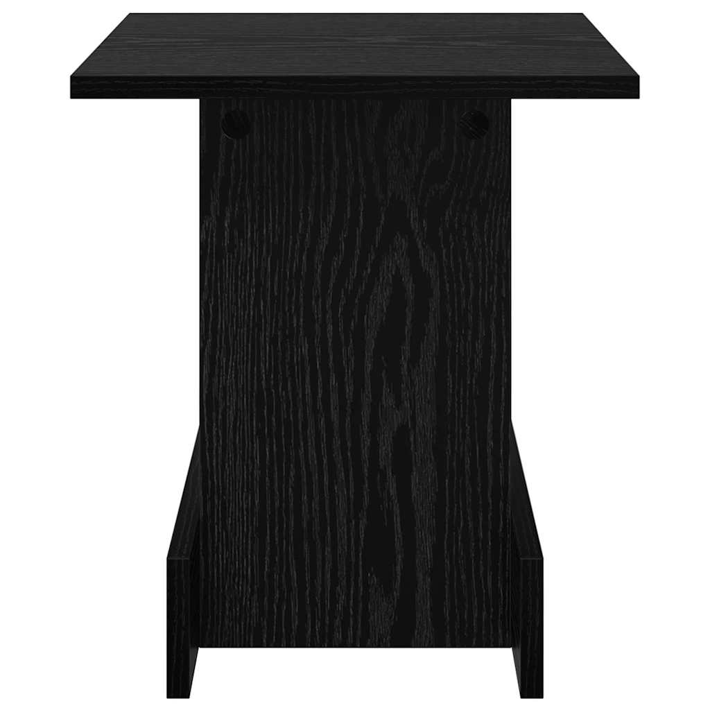 Tavolino Rovere Nero 35,5 x 35 x 40 cm Legno multistrato | homemem39