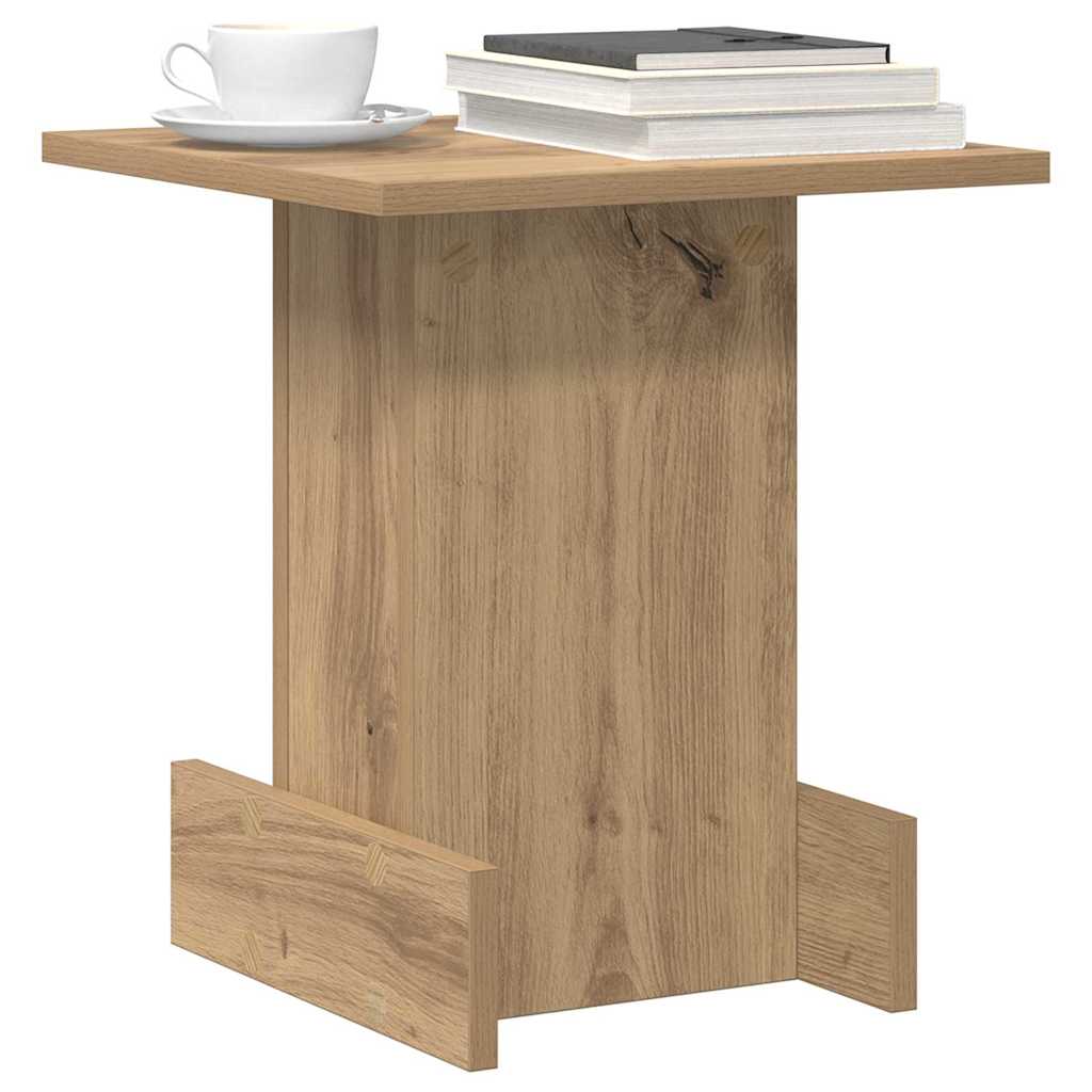 Tavolino Rovere artigianale 35,5 x 35 x 40 cm Legno multistrato - homemem39