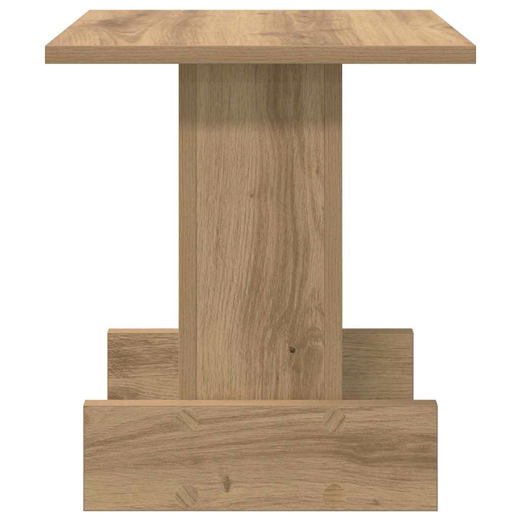 Tavolino Rovere artigianale 35,5 x 35 x 40 cm Legno multistrato - homemem39