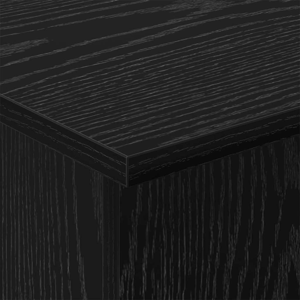 Tavolino Rovere Nero 44,5 x 45 x 55 cm Legno multistrato