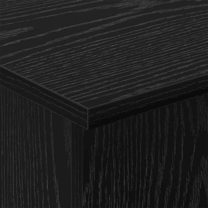 Tavolino Rovere Nero 44,5 x 45 x 55 cm Legno ingegnerizzato