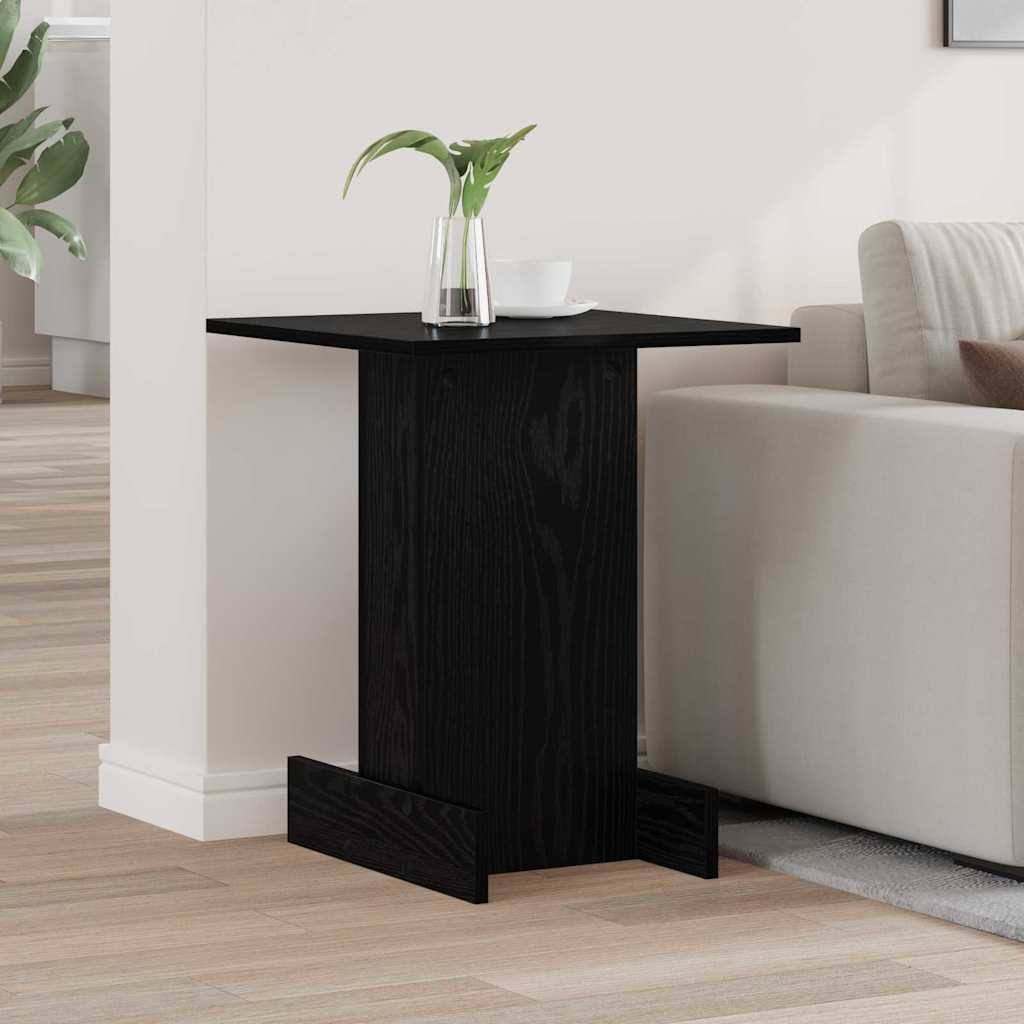 Tavolino Rovere Nero 44,5 x 45 x 55 cm Legno ingegnerizzato