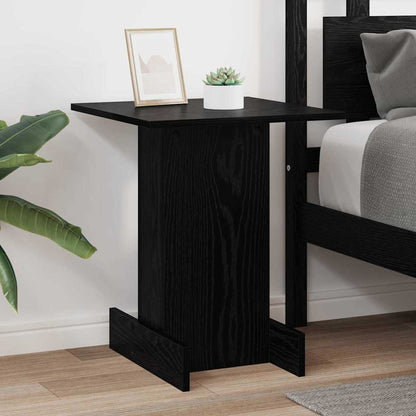 Tavolino Rovere Nero 44,5 x 45 x 55 cm Legno ingegnerizzato