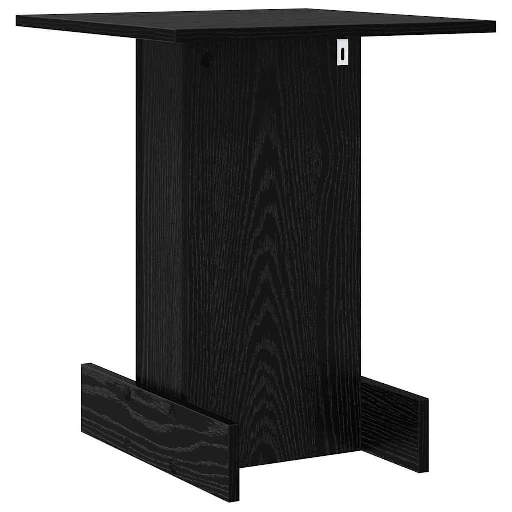 Tavolino Rovere Nero 44,5 x 45 x 55 cm Legno ingegnerizzato