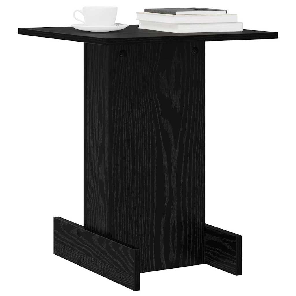 Tavolino Rovere Nero 44,5 x 45 x 55 cm Legno ingegnerizzato
