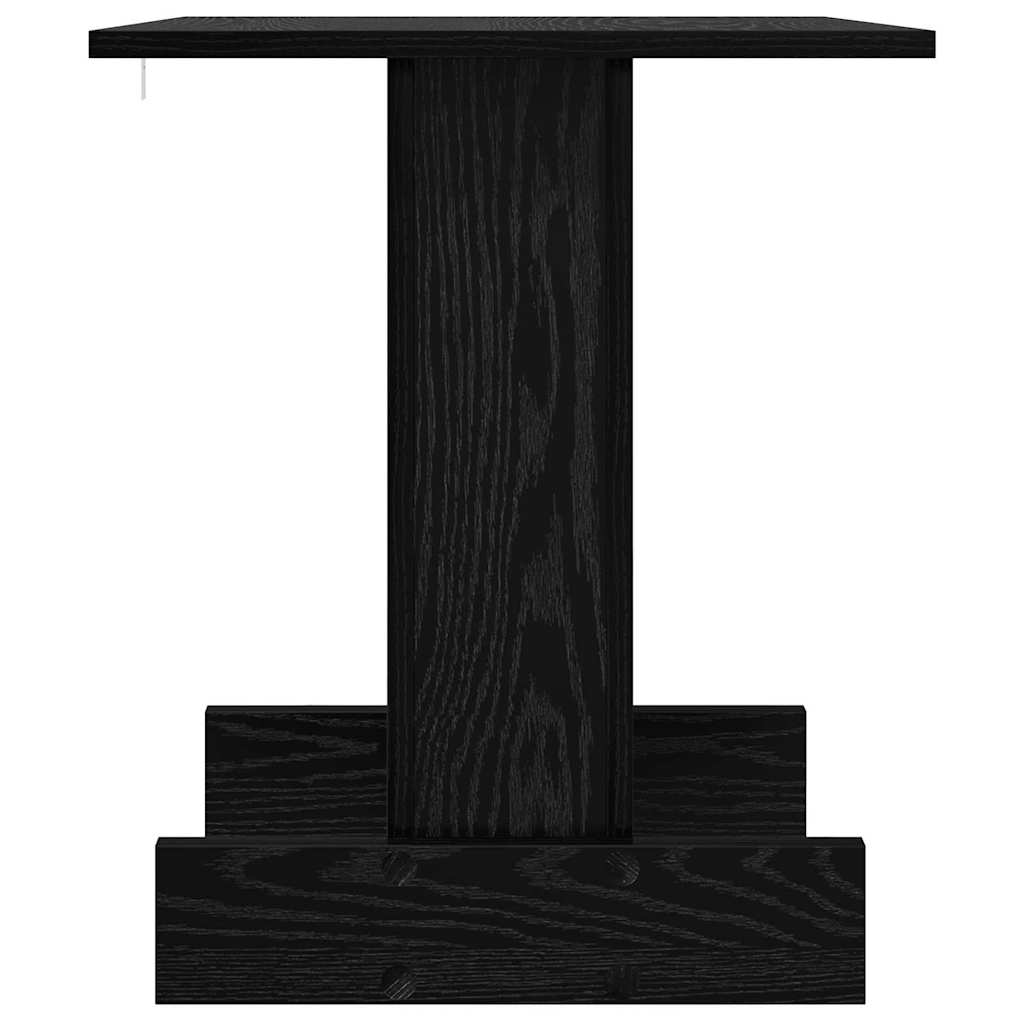 Tavolino Rovere Nero 44,5 x 45 x 55 cm Legno ingegnerizzato