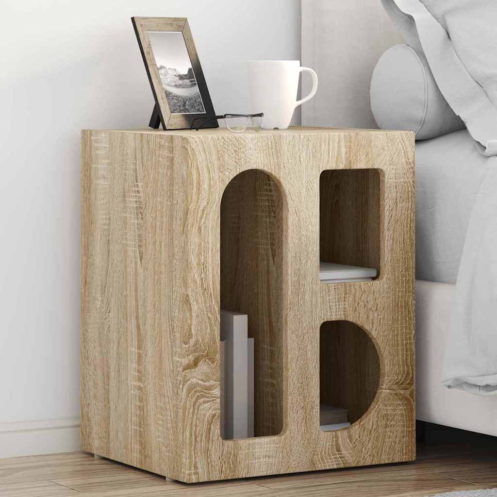 Comodino ELST Rovere Sonoma 40 x 35 x 50 cm | homemem39