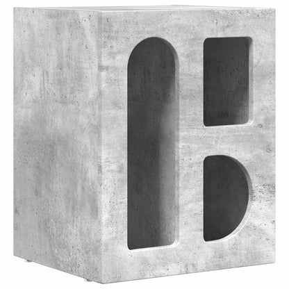 Comodino ELST Grigio cemento 40 x 35 x 50 cm | homemem39