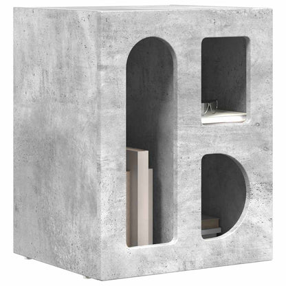 Comodino ELST Grigio cemento 40 x 35 x 50 cm | homemem39