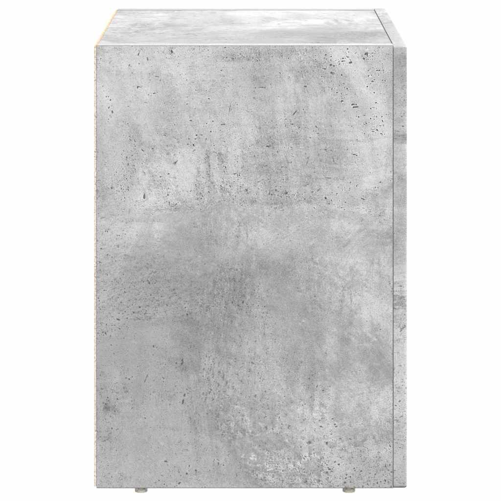 Comodino ELST Grigio cemento 40 x 35 x 50 cm | homemem39