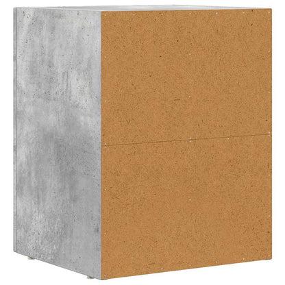 Comodino ELST 2 pz Grigio cemento 40 x 35 x 50 cm | homemem39