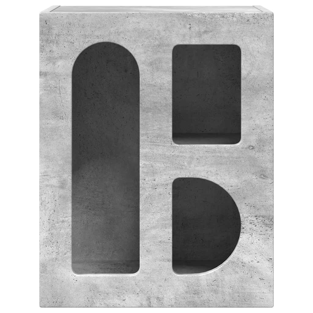 Comodino ELST 2 pz Grigio cemento 40 x 35 x 50 cm | homemem39